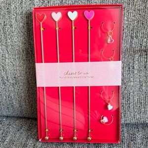 Spritz Red and Pink Drink Stirrers Set